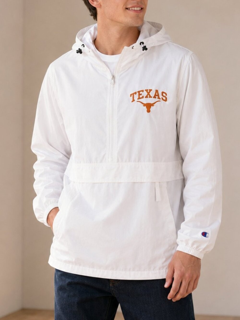 Champion Texas Longhorns Cloud Packable Windbreaker Men’s S